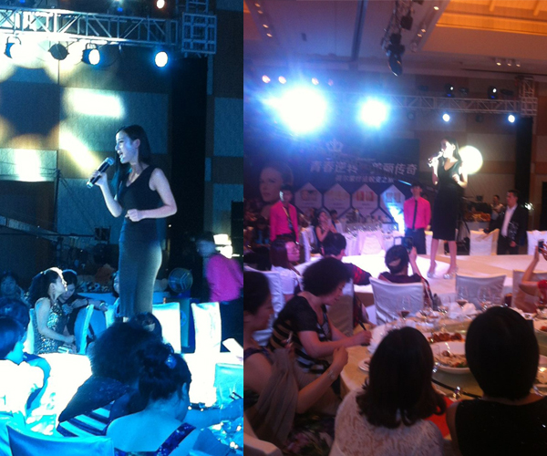 黃安、小楊冪-黎丹出席三亞女王盛宴明星之夜活動